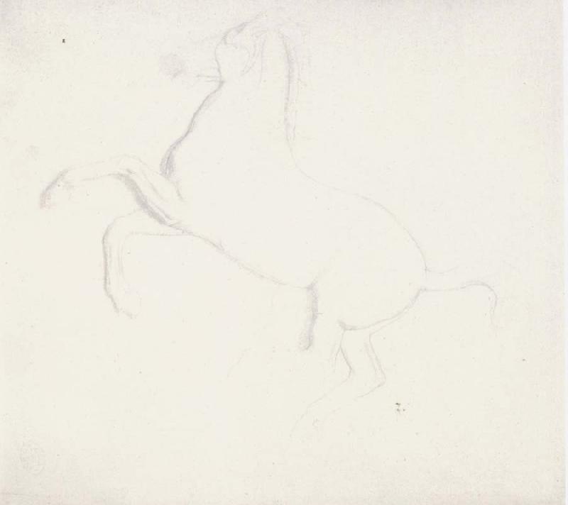 Edgar Degas Study of a Horse from the Parthenon Frieze oil painting image